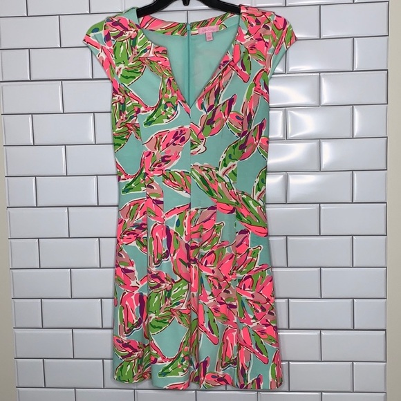 Lilly Pulitzer Flare Dress Size Small Floral - Picture 1 of 5